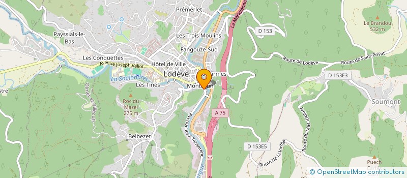 localisation de l'entreprise VIVE LA VIE 34  SOUBES