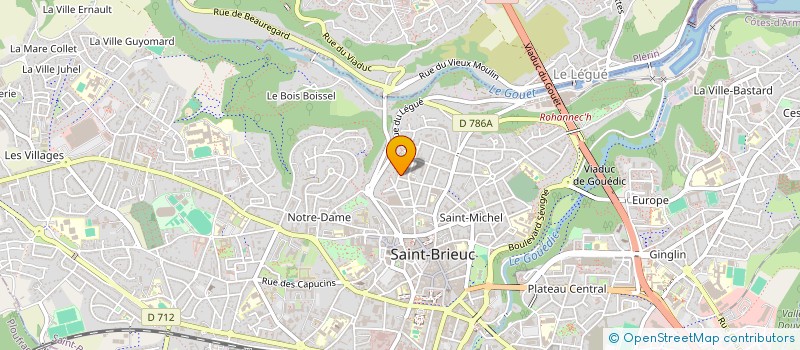 localisation de l'entreprise VIVE LE CINEMA à SAINT-BRIEUC