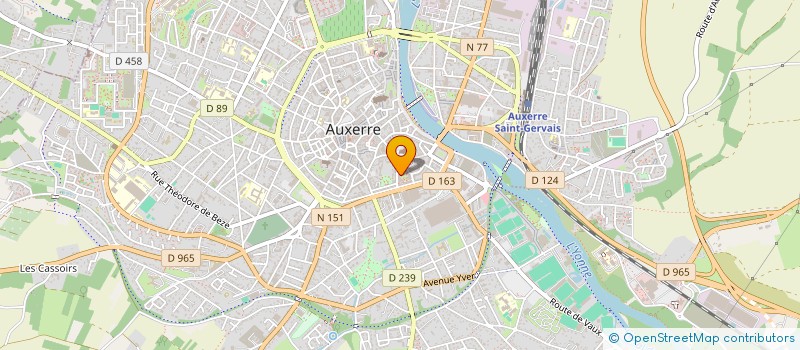 localisation de l'entreprise VIVE LE CINEMA CINEMANIE  AUXERRE