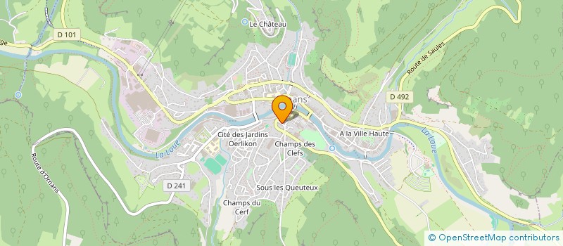 localisation de l'entreprise VIVE ! TRAITEURS EVENEMENTIELS à ORNANS