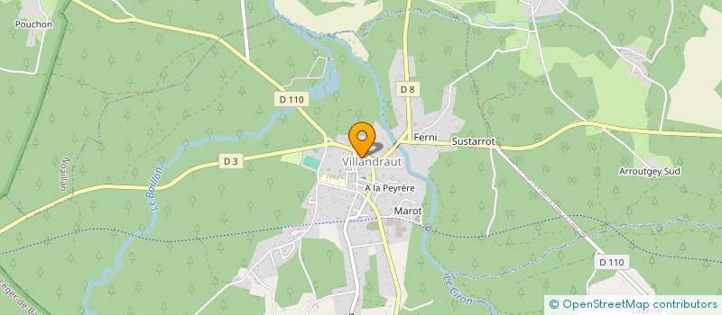 localisation de l'entreprise VIVE UZESTE MUSICAL à VILLANDRAUT