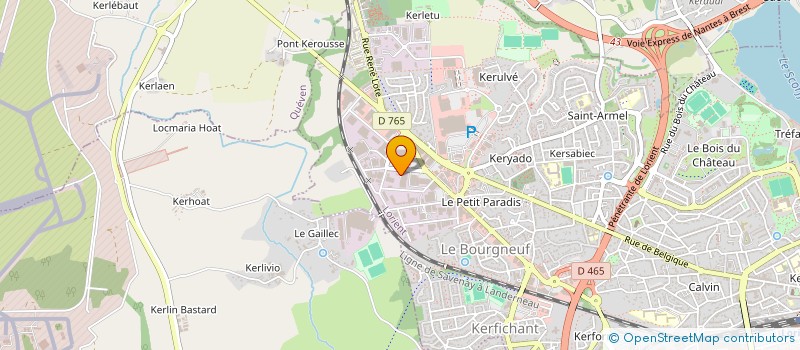 localisation de l'entreprise VIVEBAT à LORIENT