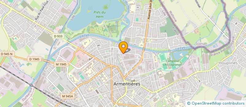 localisation de l'entreprise VIVECO à ARMENTIERES