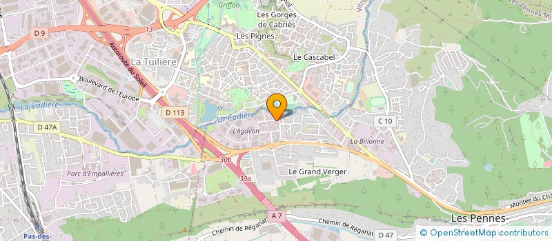 localisation de l'entreprise VIVENDIA à SENAS