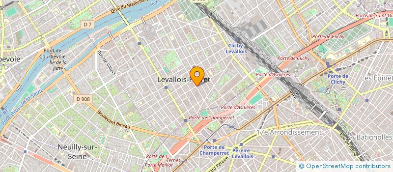 localisation de l'entreprise VIVENSIA à LEVALLOIS-PERRET