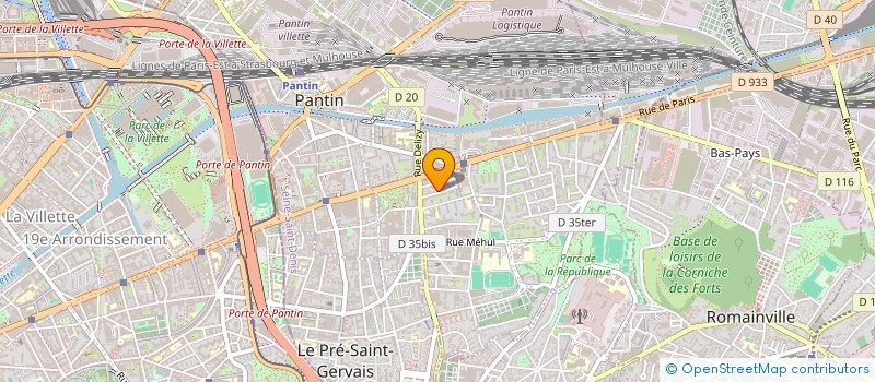 localisation de l'entreprise VIVES!  PANTIN