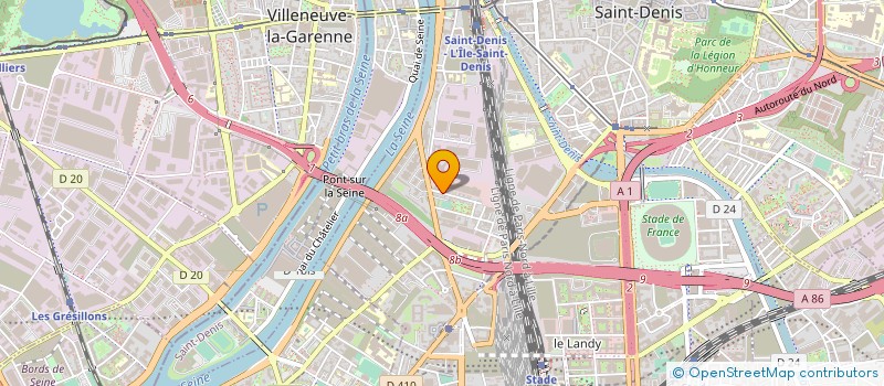 localisation de l'entreprise VIVI à SAINT-DENIS