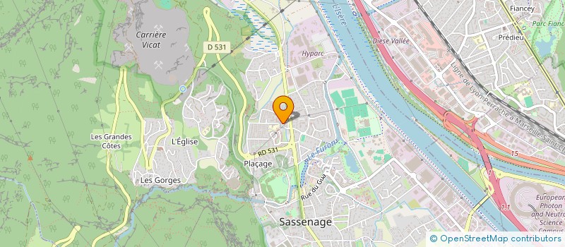 localisation de l'entreprise VIVI'M  SASSENAGE