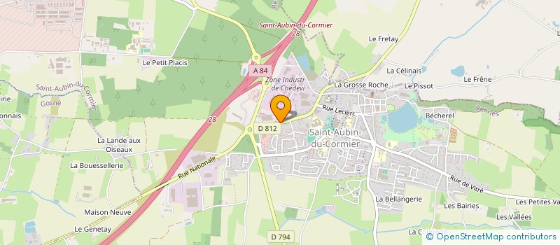 localisation de l'entreprise VIVIALEX  SAINT-AUBIN-DU-CORMIER