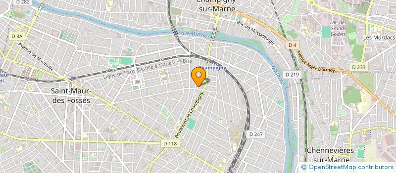 localisation de l'entreprise VIVIANA à SAINT-MAUR-DES-FOSSES