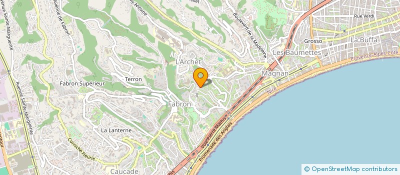 localisation de l'entreprise VIVIANE DECO  NICE
