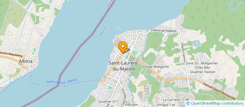 localisation de l'entreprise VIVIANE EXPRESS  SAINT-LAURENT-DU-MARONI