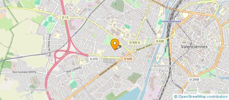 localisation de l'entreprise VIVIANE LEMAY 1 à VALENCIENNES