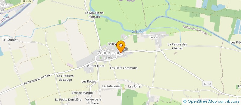 localisation de l'entreprise VIVIEN LANGOT  VALLEE-DE-RONSARD