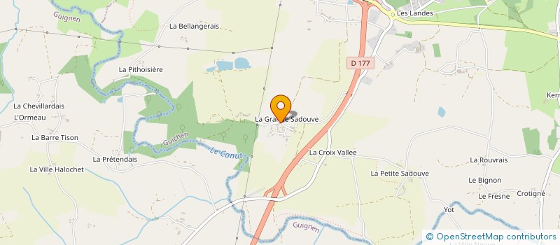 localisation de l'entreprise VIVIER  GUICHEN