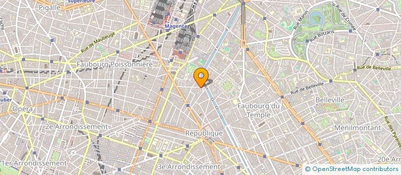 localisation de l'entreprise VIVIER.  PARIS