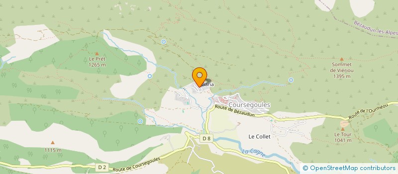 localisation de l'entreprise VIVIER & COL  COURSEGOULES