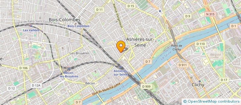 localisation de l'entreprise VIVIER CONSEILS  ASNIERES-SUR-SEINE