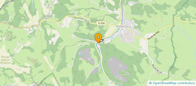 localisation de l'entreprise VIVIERS DE REBENACQ à REBENACQ