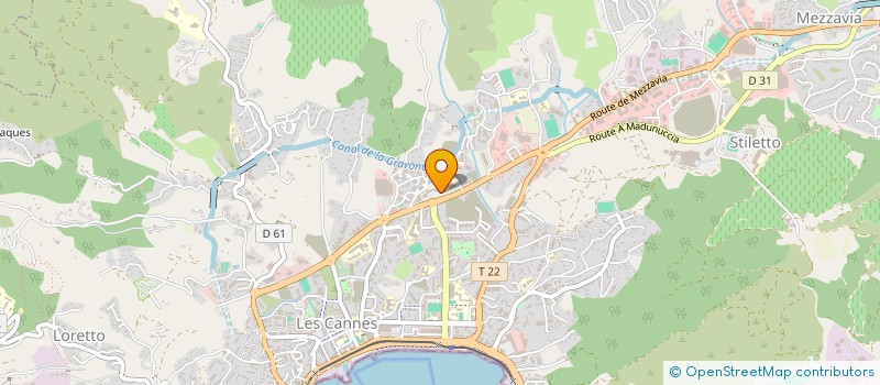 localisation de l'entreprise VIVIFI  AJACCIO