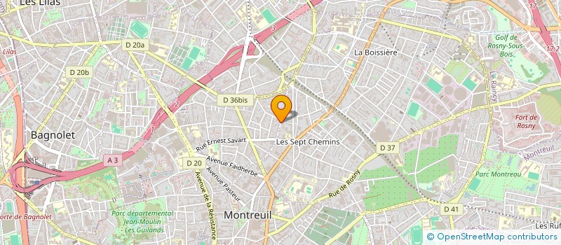 localisation de l'entreprise VIVIRART à MONTREUIL