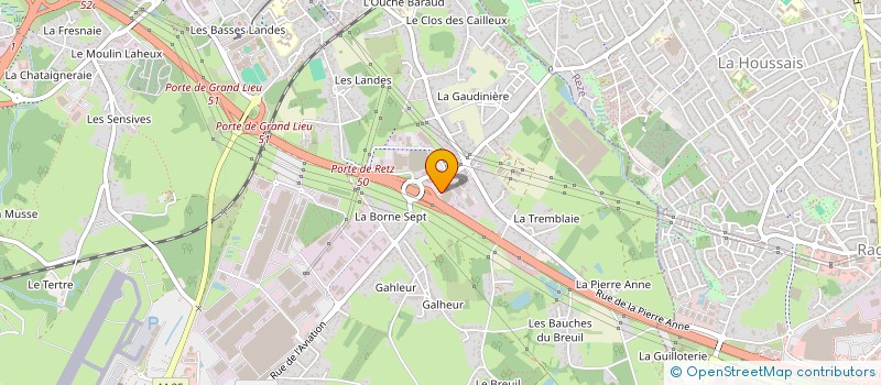 localisation de l'entreprise VIVO FRUITS ET LEGUMES  BOUGUENAIS