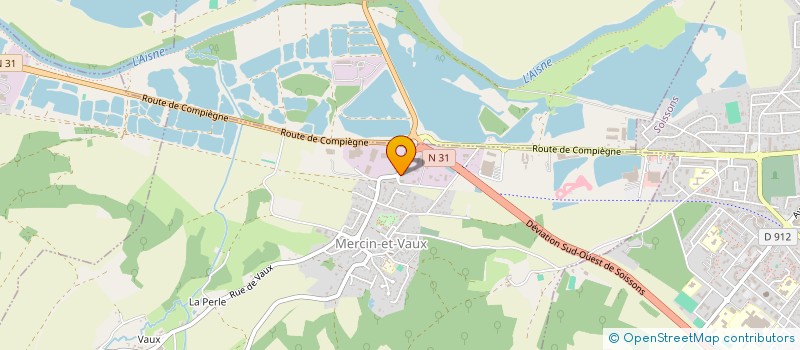 localisation de l'entreprise VIVOCAZ à MERCIN-ET-VAUX