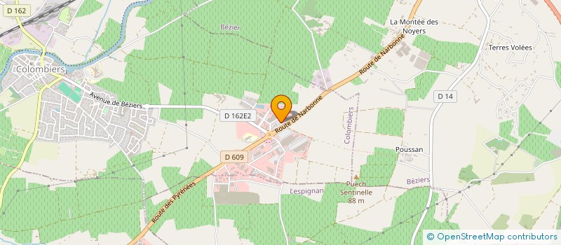 localisation de l'entreprise VIVONS SPORT à COLOMBIERS