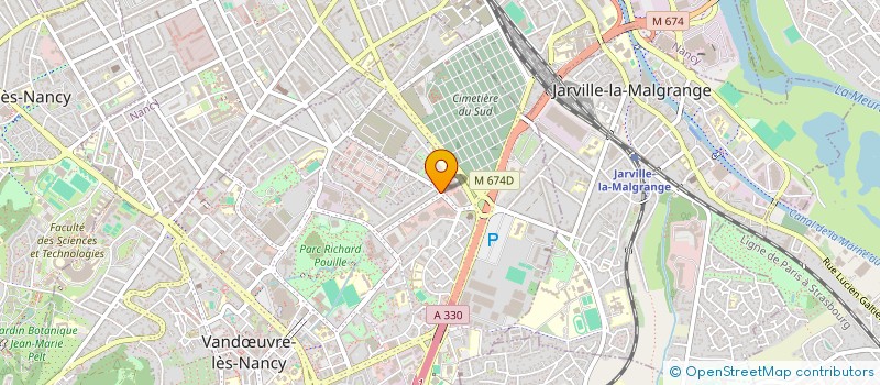 localisation de l'entreprise VIVONS TENNIS  VANDUVRE-LES-NANCY