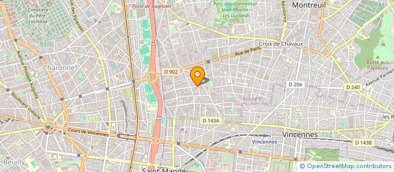 localisation de l'entreprise VIVRE à MONTREUIL