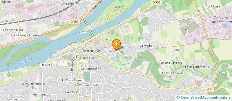 localisation de l'entreprise VIVRE A AMBOISE, QUARTIER VICTOR HUGO  AMBOISE