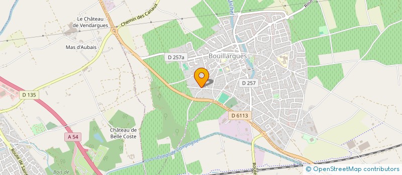 localisation de l'entreprise VIVRE A BOUILLARGUES  BOUILLARGUES