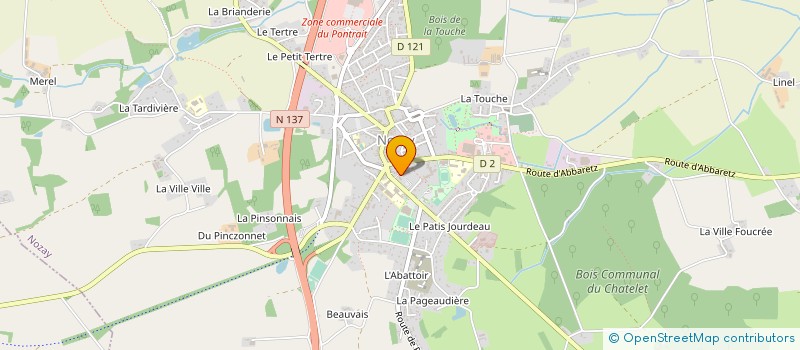 localisation de l'entreprise VIVRE A DOMICILE à NOZAY