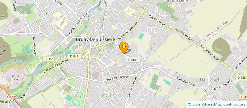 localisation de l'entreprise VIVRE A DOMICILE à BRUAY-LA-BUISSIERE
