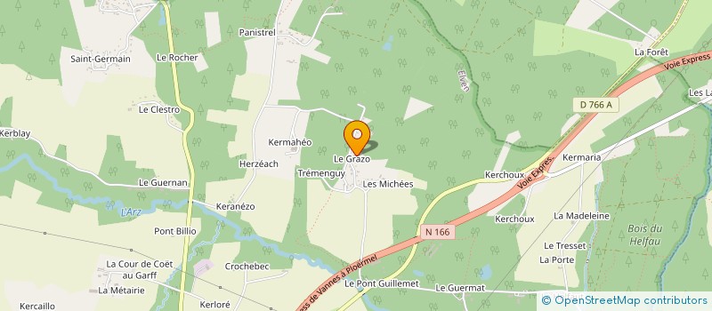 localisation de l'entreprise VIVRE A LA SOURCE à ELVEN