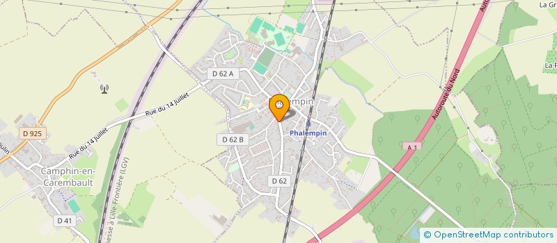 localisation de l'entreprise VIVRE A PHALEMPIN  PHALEMPIN