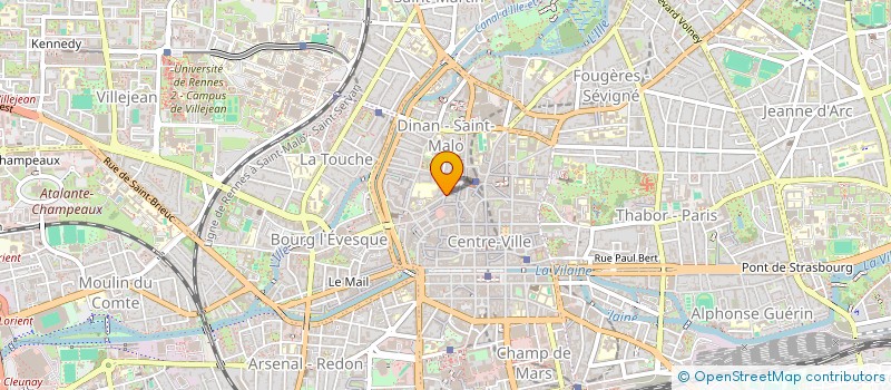 localisation de l'entreprise VIVRE A RENNES CENTRE à RENNES