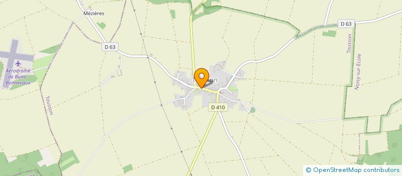 localisation de l'entreprise VIVRE A TOUSSON  TOUSSON