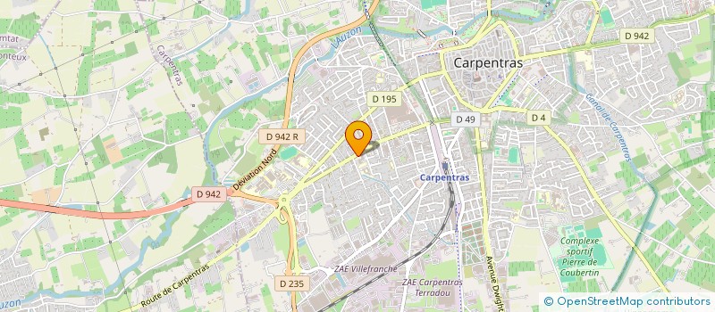 localisation de l'entreprise VIVRE A VELO  CARPENTRAS