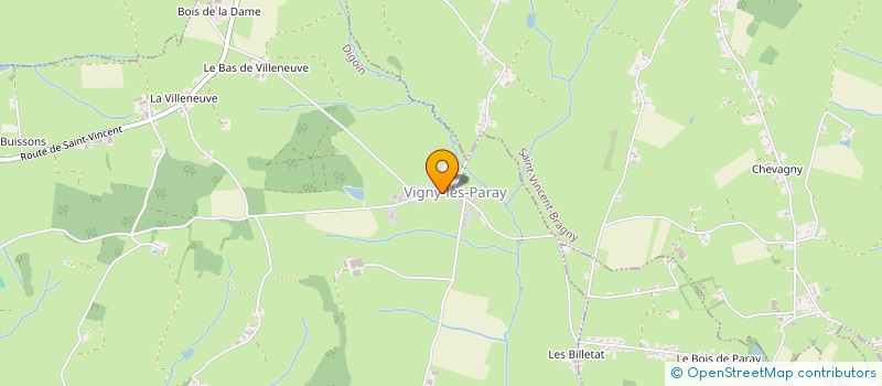 localisation de l'entreprise VIVRE A VIGNY  DIGOIN
