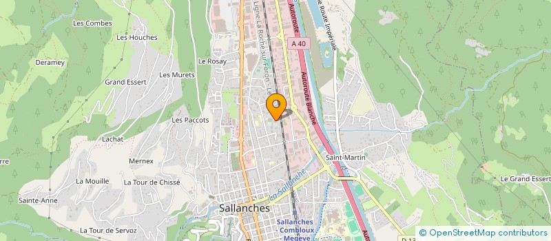 localisation de l'entreprise VIVRE A VOUILLOUX à SALLANCHES