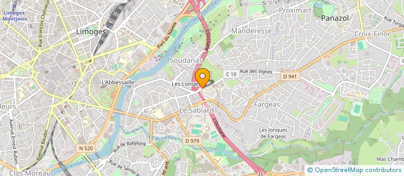 localisation de l'entreprise VIVRE ALZHEIMER AUTREMENT à LIMOGES