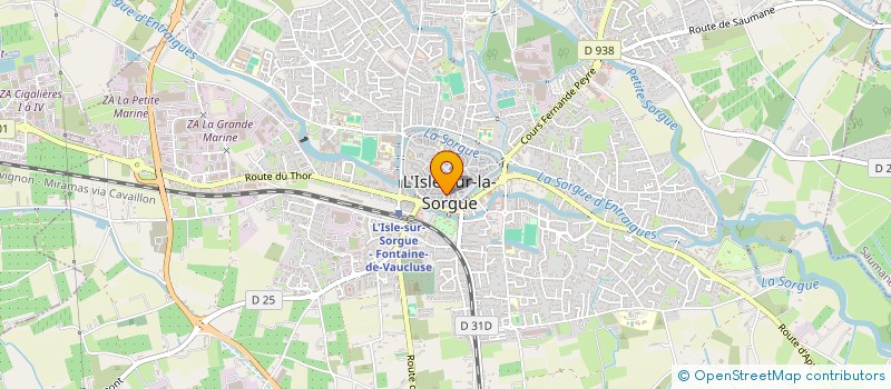 localisation de l'entreprise VIVRE ART  L'ISLE-SUR-LA-SORGUE