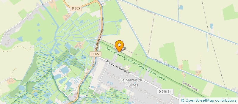 localisation de l'entreprise VIVRE AU MARAIS  GUINES