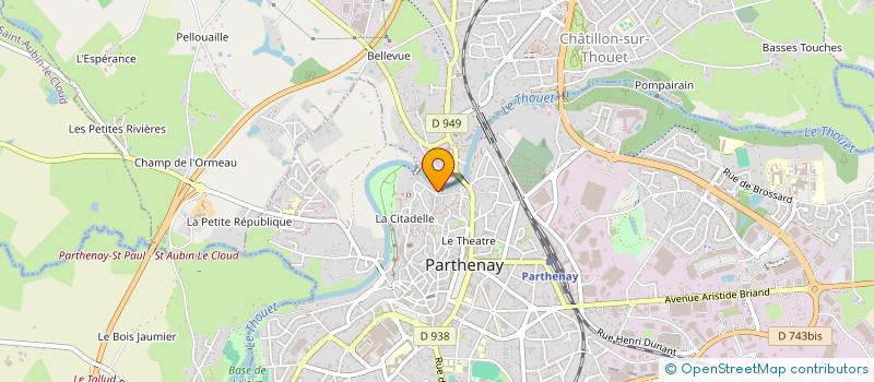 localisation de l'entreprise VIVRE AU PAYS  PARTHENAY