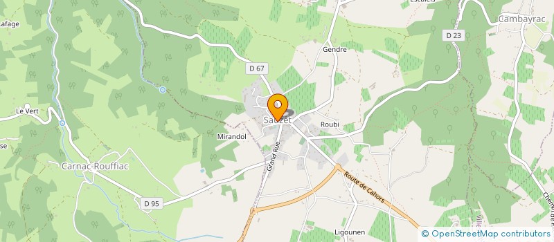 localisation de l'entreprise VIVRE AU PAYS DE SAUZET  SAUZET