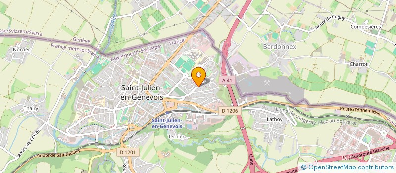 localisation de l'entreprise VIVRE AU PUY SAINT MARTIN à SAINT-JULIEN-EN-GENEVOIS