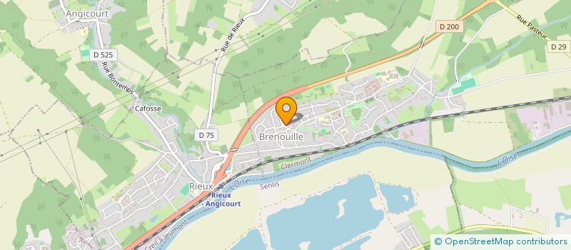 localisation de l'entreprise VIVRE AU TEMPS PRESENT  BRENOUILLE