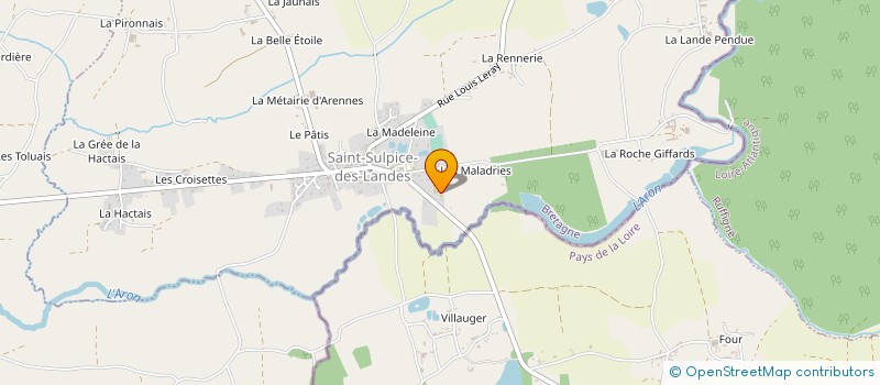 localisation de l'entreprise VIVRE AUTREMENT à SAINT-SULPICE-DES-LANDES