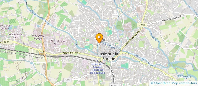 localisation de l'entreprise VIVRE AUTREMENT  L'ISLE-SUR-LA-SORGUE